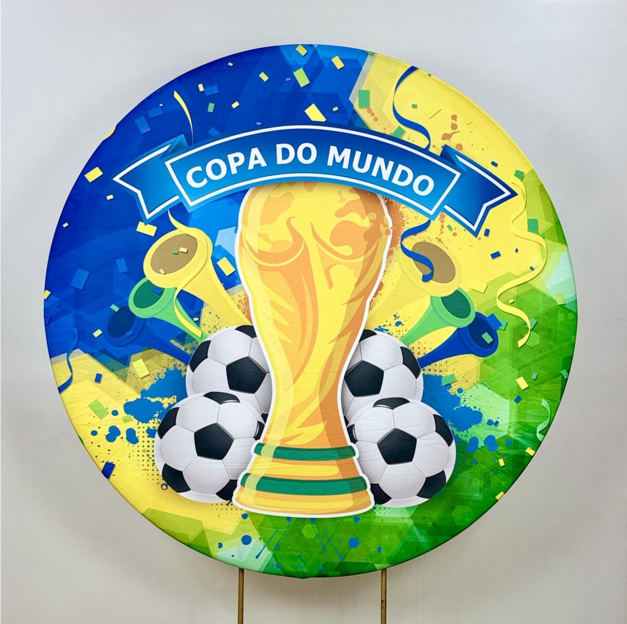 Capa Painel Redondo Sublimado Brasil 03 (1.50M) - Selminha Lokfest
