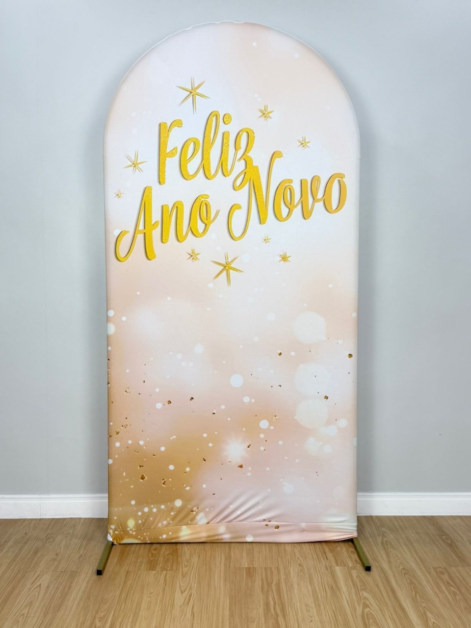 Painel Romano Sublimado Feliz Ano Novo 12 (Tam 2X1) - Selminha Lokfest