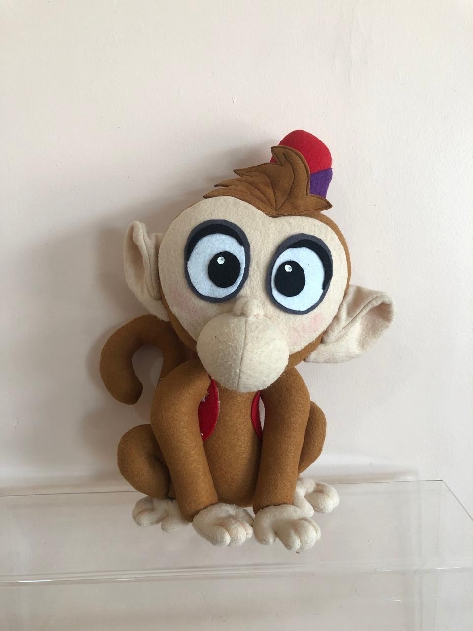 Boneco Abu Macaco Jasmine Feltro - Selminha Lokfest