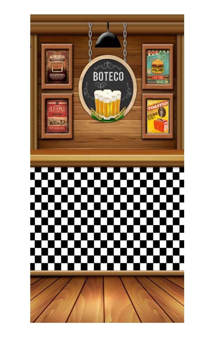 Painel Sublimado Lateral Boteco (Tam 2X1) - Selminha Lokfest