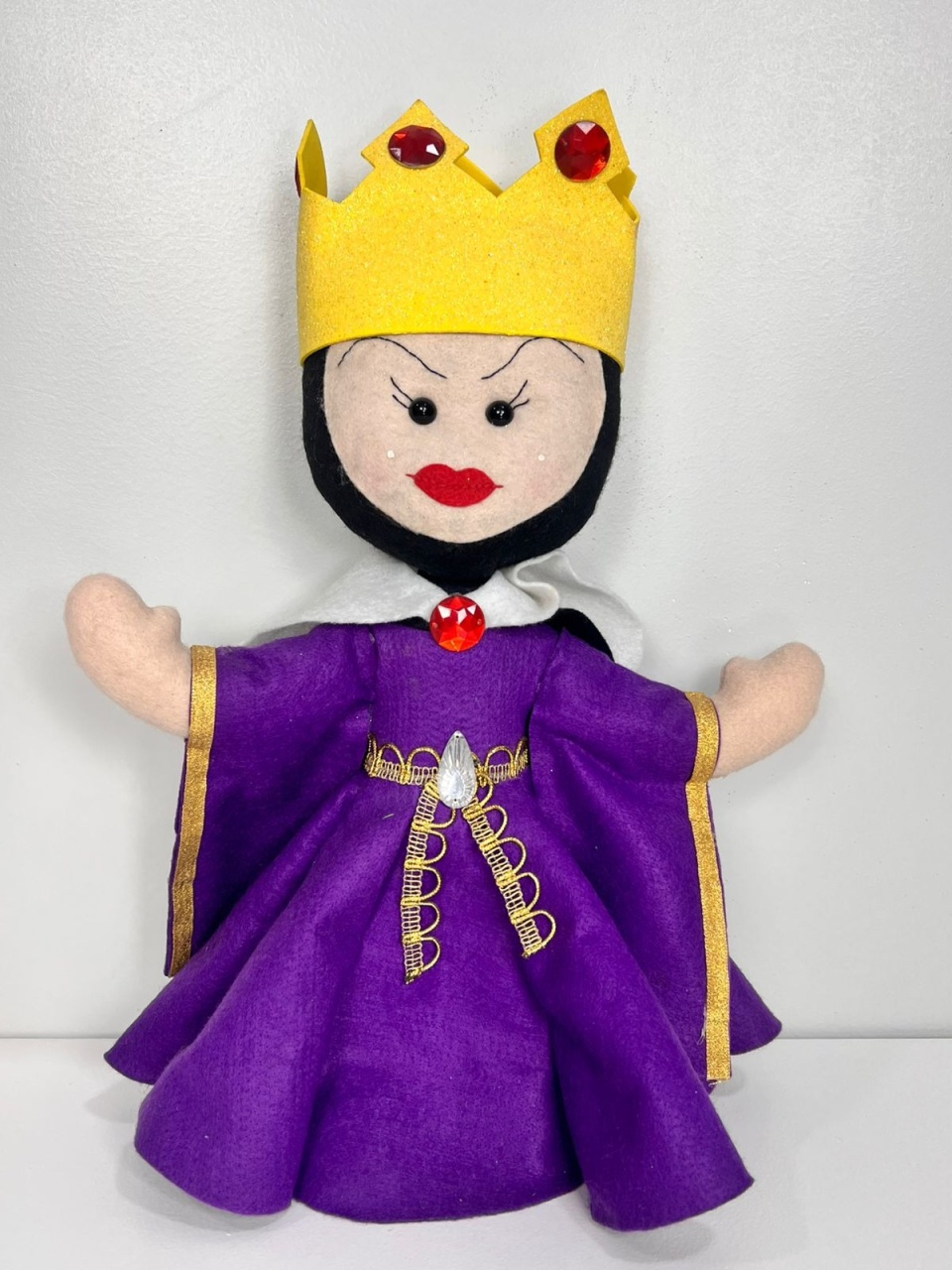 Boneca Rainha Má (Branca de Neve) Feltro - Selminha Lokfest