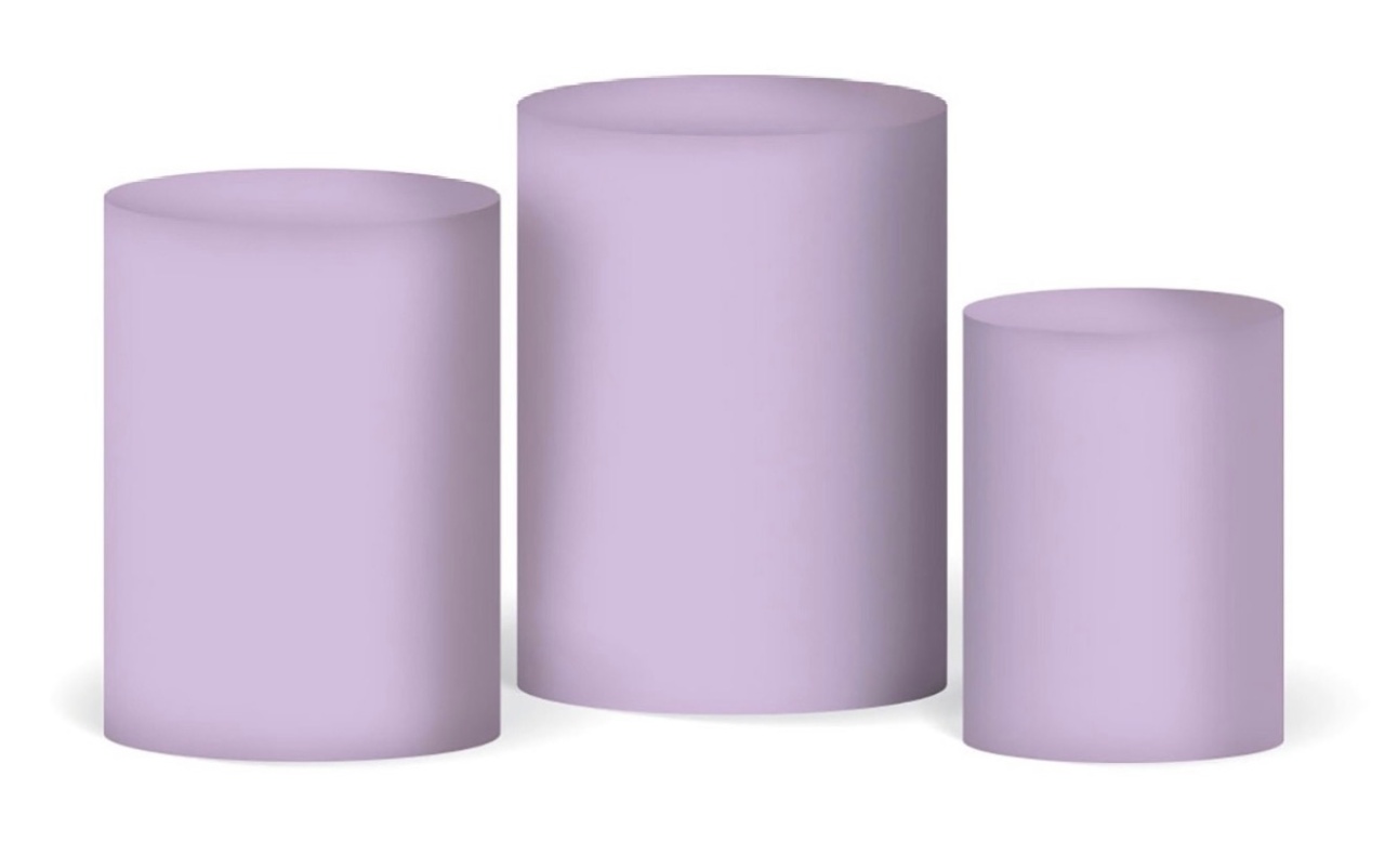 Trio Capas de Cilindros Lilás - Selminha Lokfest