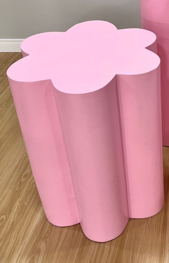 Mesa Flor Rosa Média - Selminha Lokfest
