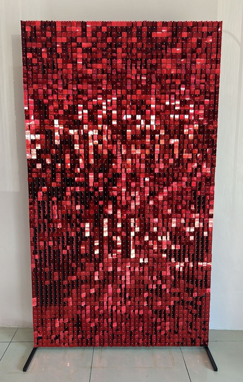 Painel Mágico Vermelho (2.20X1.20) - Selminha Lokfest