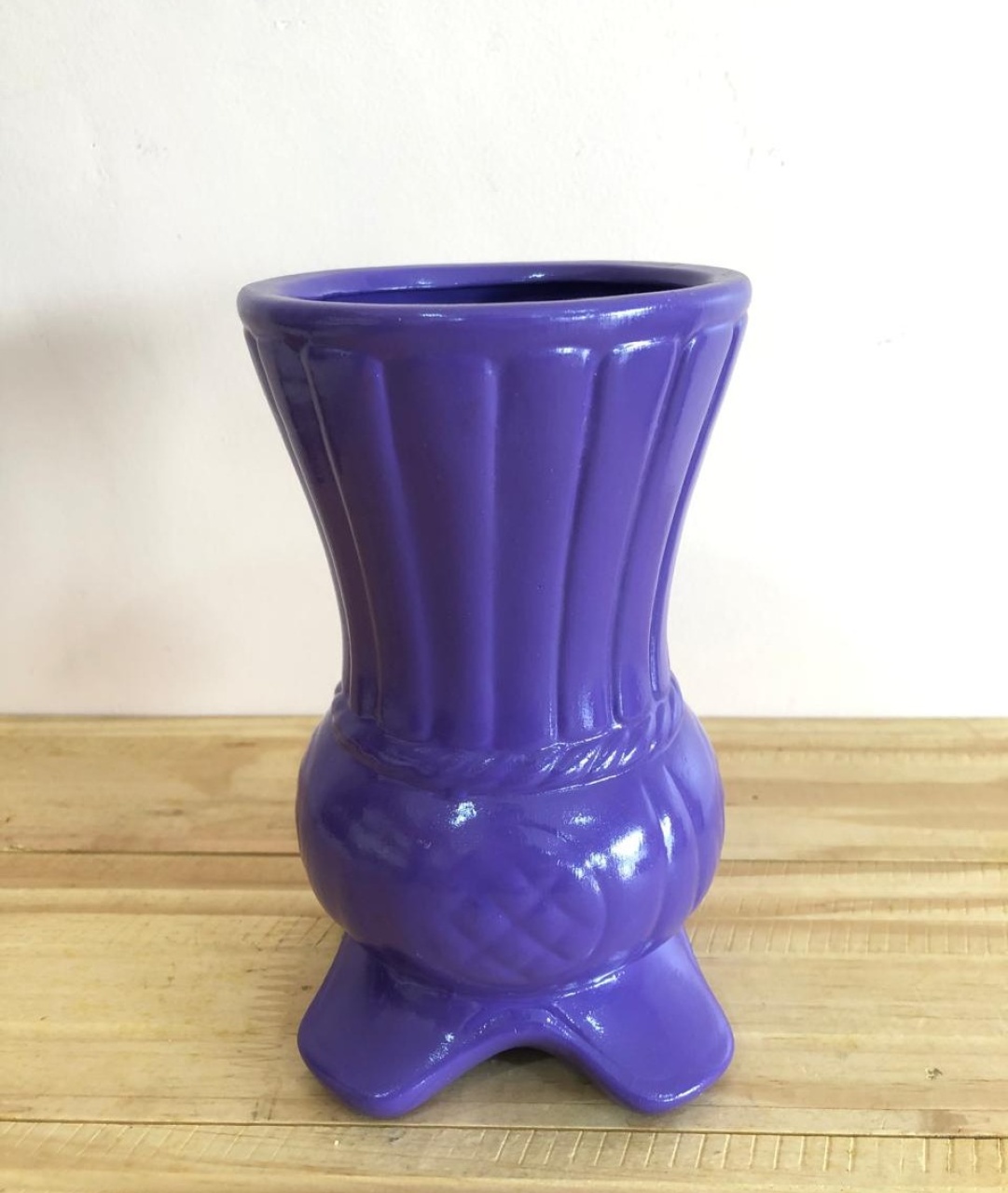 Vaso Mini Cerâmica Roxo (10X17) - Selminha Lokfest