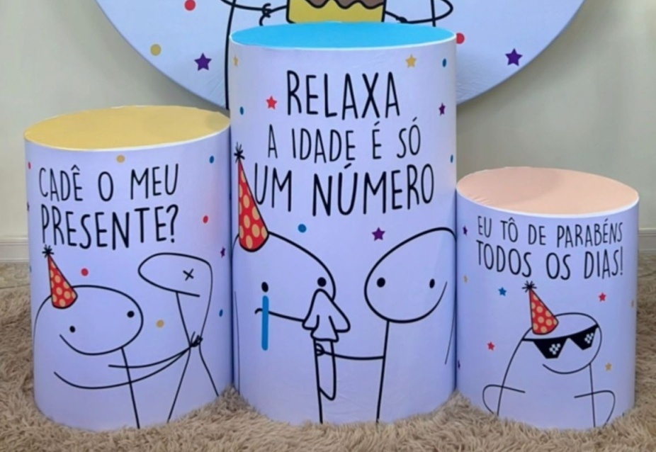 Trio Capas de Cilindros Sublimadas Rep Bardei Tiu Iu - Selminha Lokfest