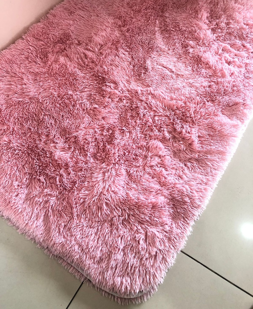 Tapete Felpudo Rosa Bebê (2,00X1,50) - Selminha Lokfest