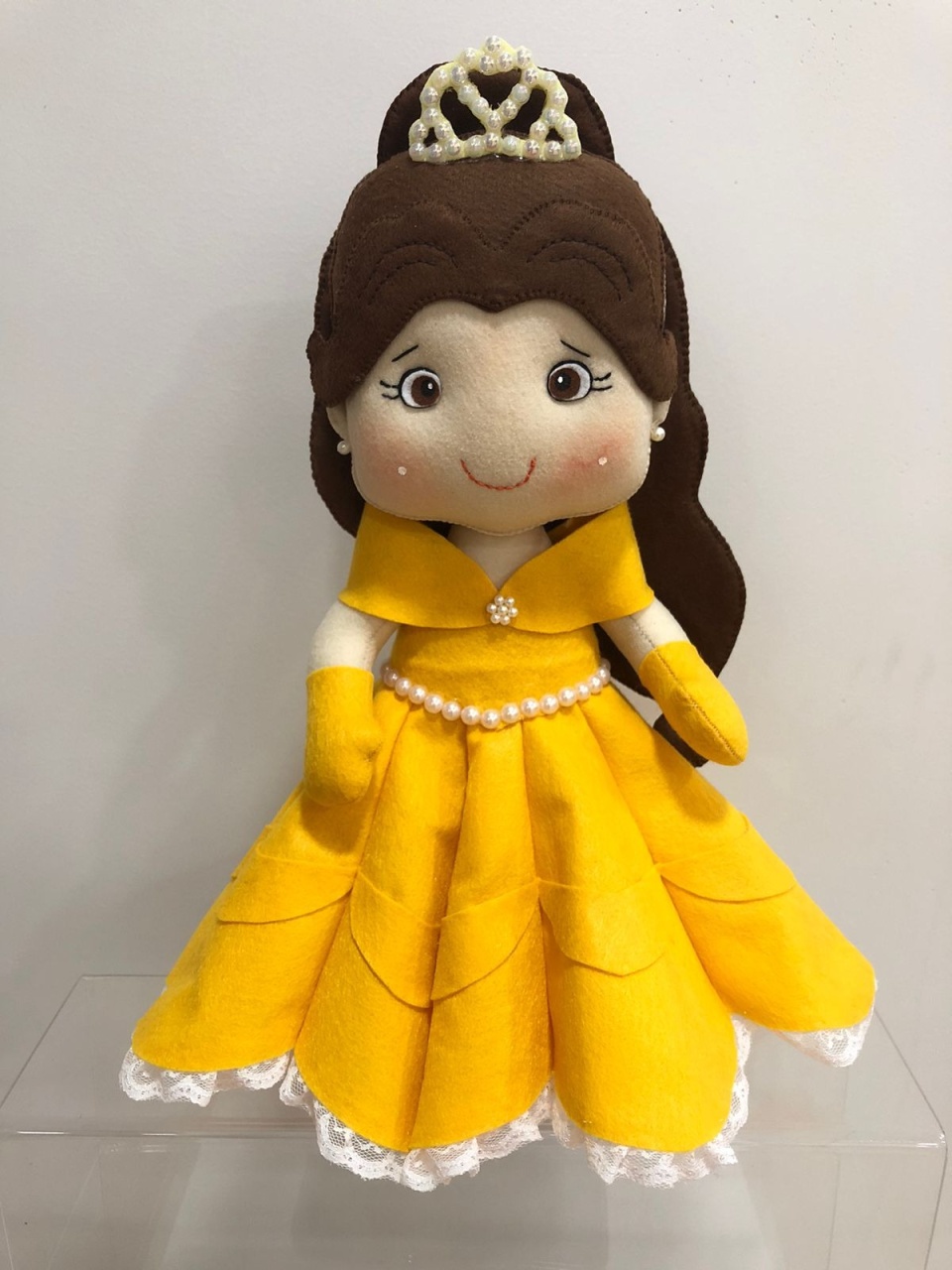 Boneca Princesa Bela Feltro - Selminha Lokfest
