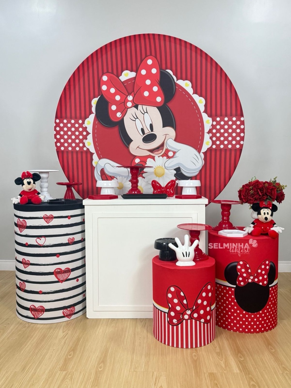 Kit Celebração Minnie Vermelha - Selminha Lokfest