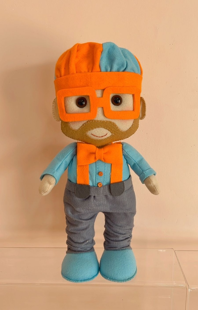 Boneco Blippi Feltro  - Selminha Lokfest
