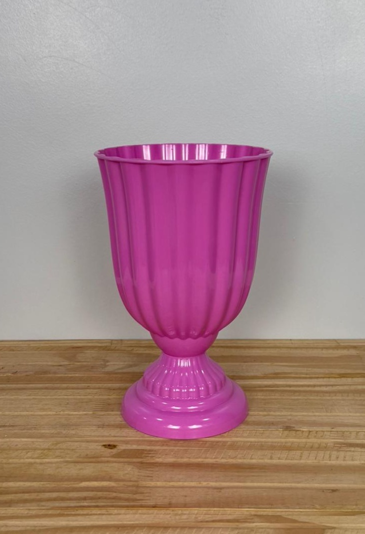 Vaso Dubai Rosa Claro (21Cm) - Selminha Lokfest