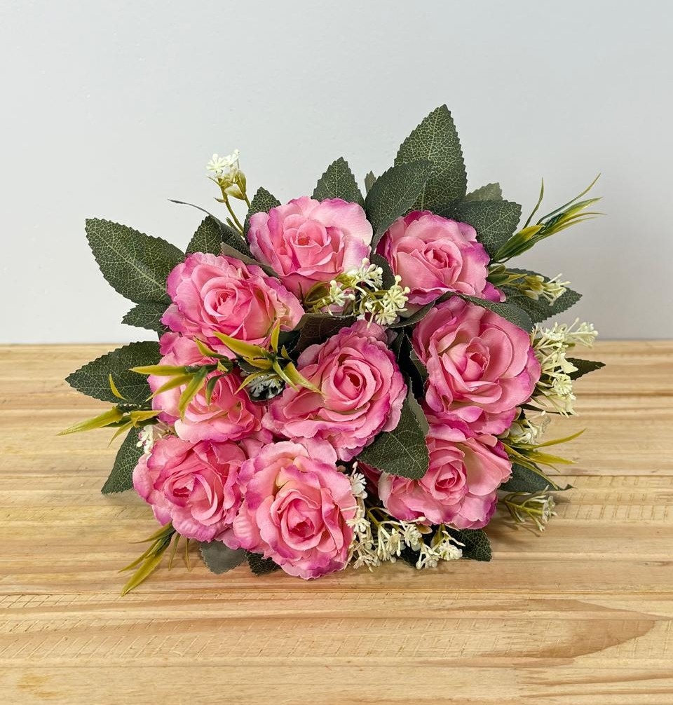 Mini Buquê de Flores (Rosa) - Selminha Lokfest
