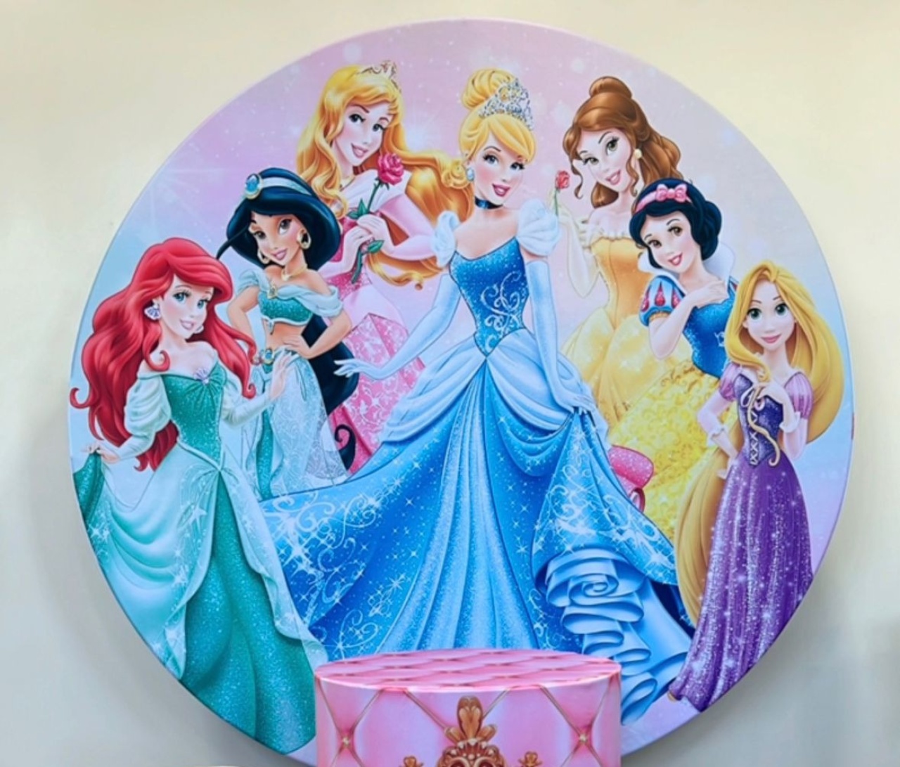 Capa Sublimada Painel Princesas da Disney (1,50M) - Selminha Lokfest
