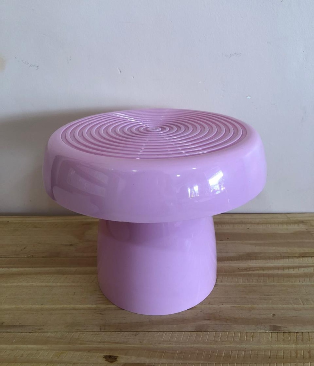 Bandeja Cogumelo Plástica Rosa Bebê (20X15) - Selminha Lokfest