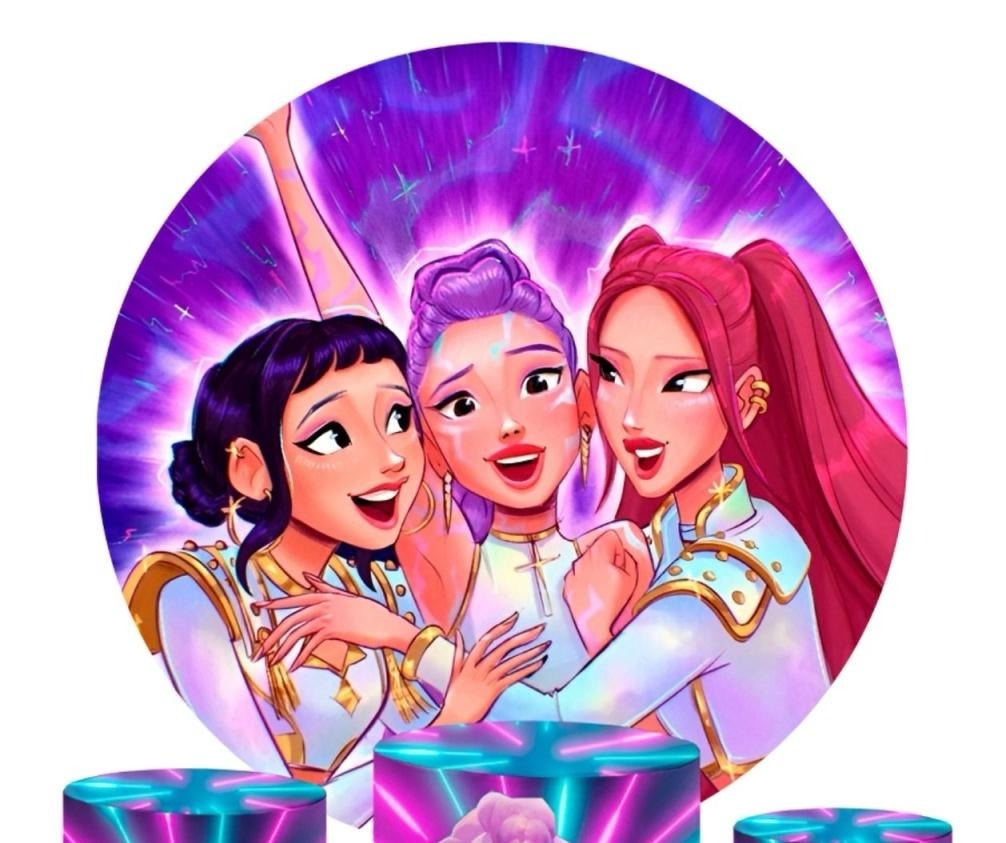 Capa Sublimada Painel Guerreiras Do Kpop (1,50M) - Selminha Lokfest