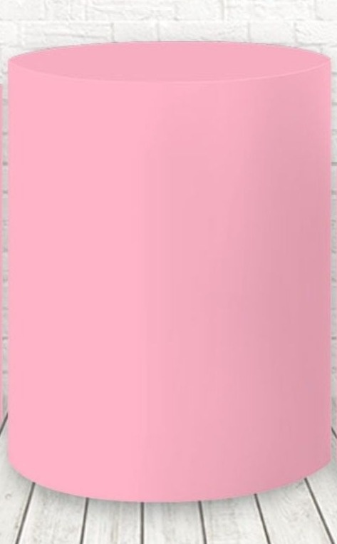 Capa Cilindro Grande Rosa Bebê - Selminha Lokfest