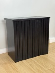 Mesa Cômoda Ripada Preta Mdf (80Cm) - imagem 2