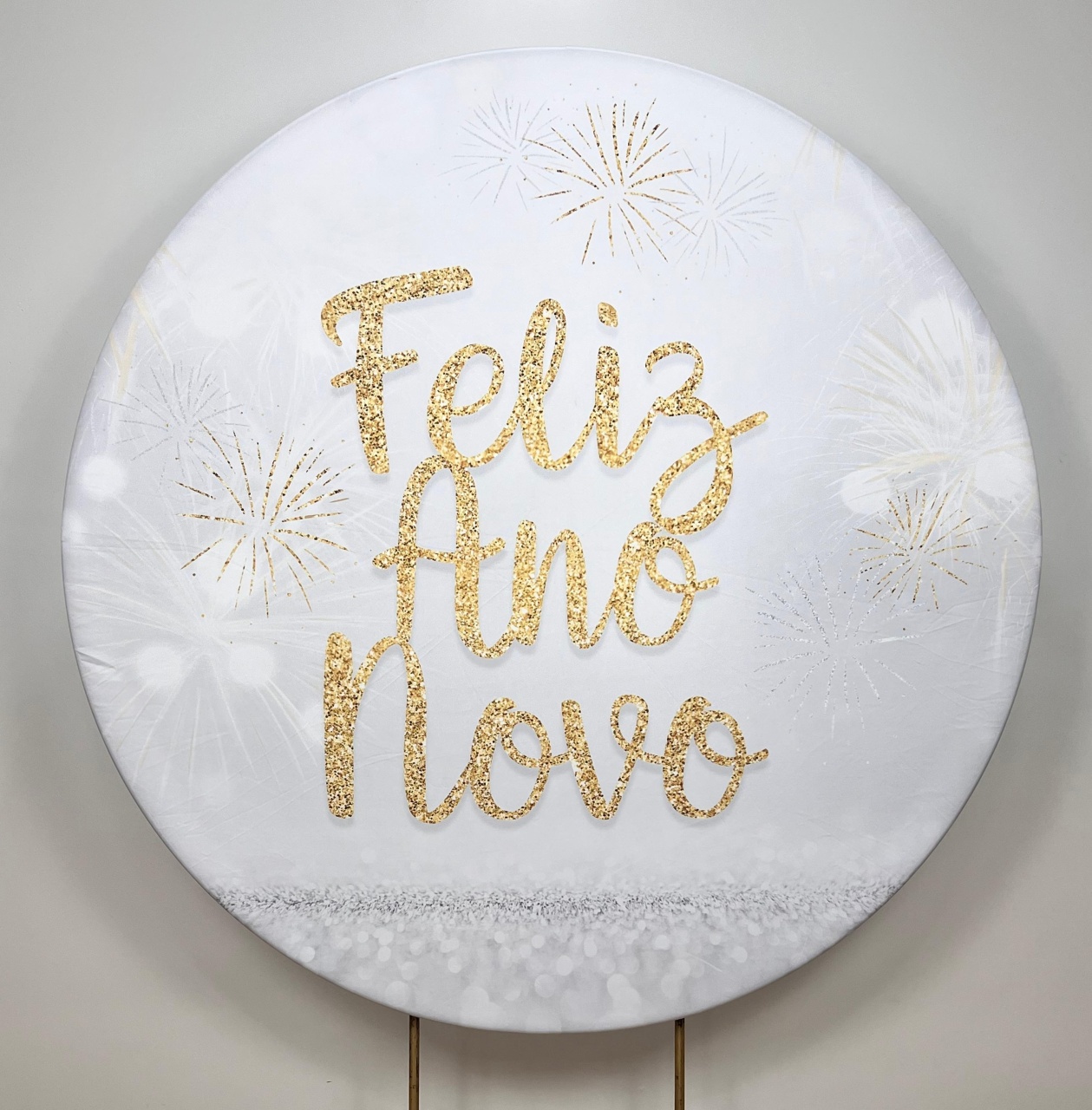 Capa Sublimada Painel Redondo Feliz Ano Novo 05 (1,50M) - Selminha Lokfest