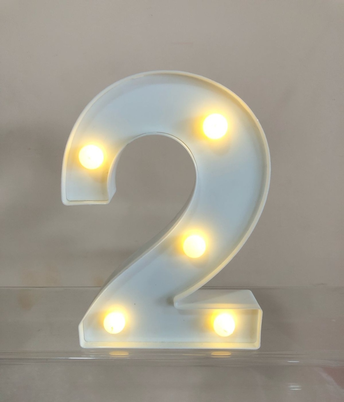 Luminária Número 2 Led  - Selminha Lokfest