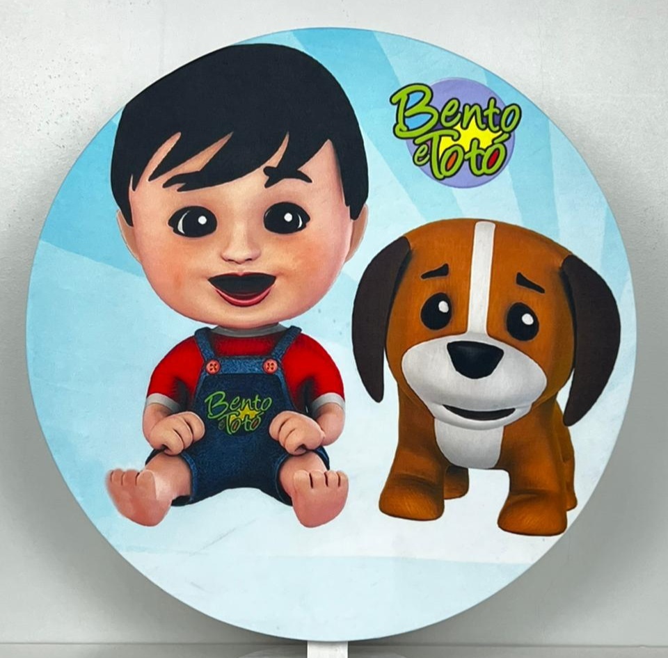 Capa Sublimada Mini Painel Bento E Totó (50Cm) - Selminha Lokfest