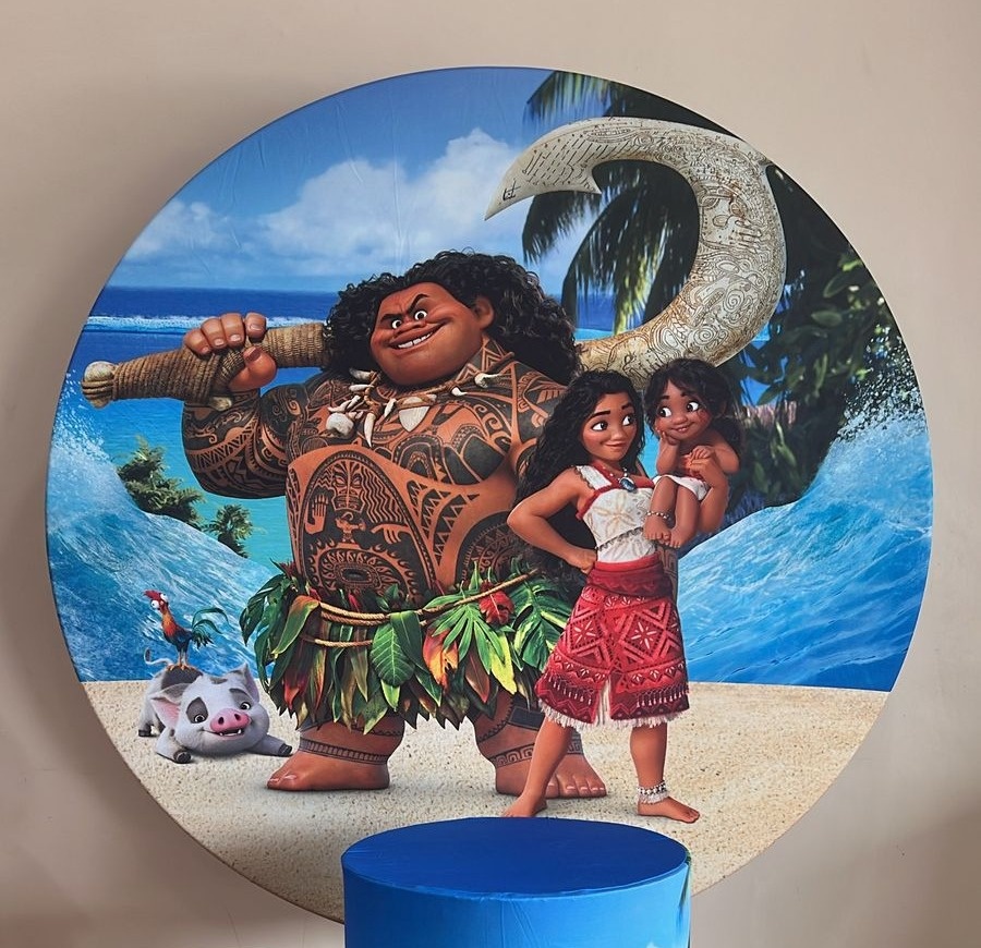 Capa Sublimada Painel Moana 2 (1,50M) - Selminha Lokfest