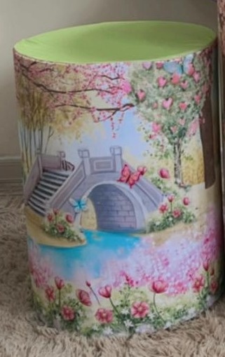 Capa Sublimada Cilindro Médio Jardim Encantado 02 - Selminha Lokfest