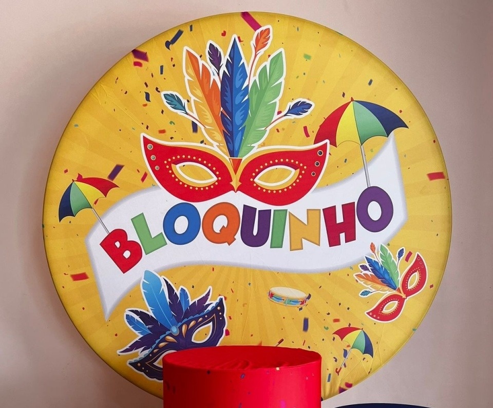 Capa Sublimada Painel Bloquinho Carnaval 01 (1,50M) - Selminha Lokfest