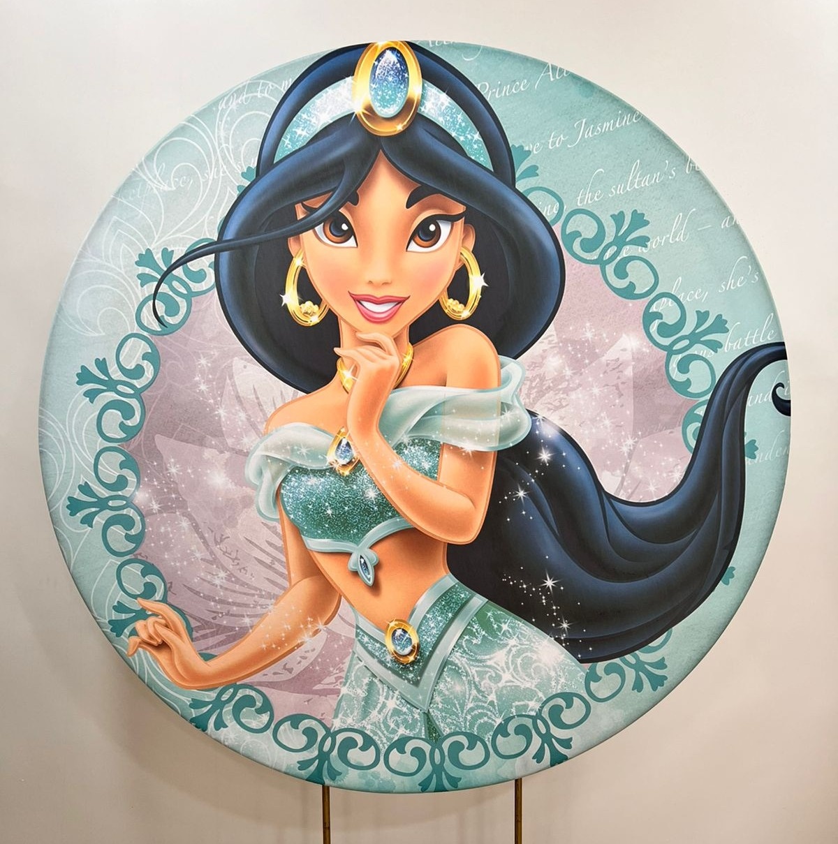 Capa Sublimada Painel Princesa Jasmine 02 (1,50M) - Selminha Lokfest