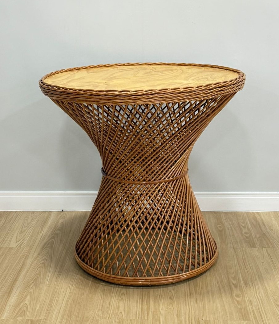 Mesa Cinturinha de Vime G (80X80) - Selminha Lokfest