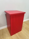 Mesa Quadrada Ripada Grande Vermelha - imagem 2