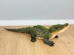 Jacaré Pelúcia Verde Realista Focinho Levantado (98Cm) - imagem 1