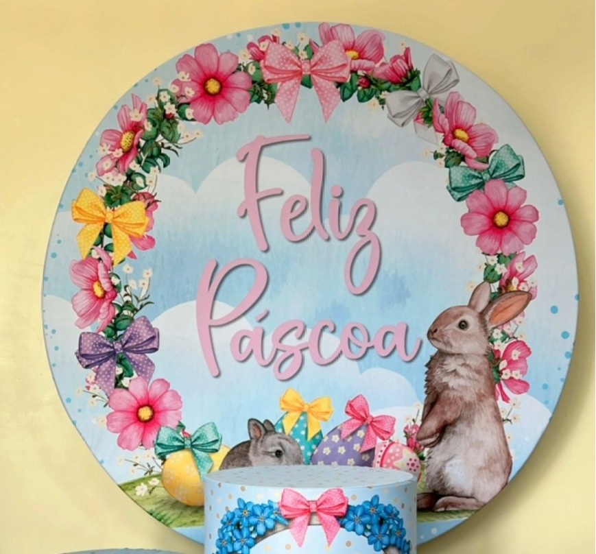 Capa Sublimada Painel Páscoa 01 (1,50M) - Selminha Lokfest
