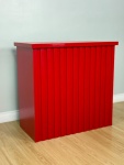 Mesa Cômoda Ripada Vermelha Mdf (80Cm) - imagem 2