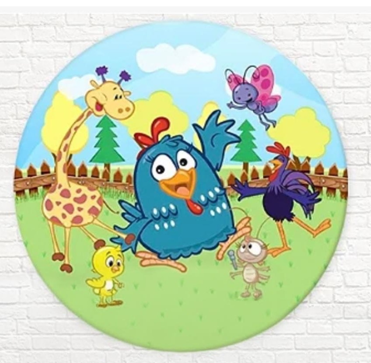 Capa Sublimada Painel Galinha Pintadinha (1,50M) - Selminha Lokfest