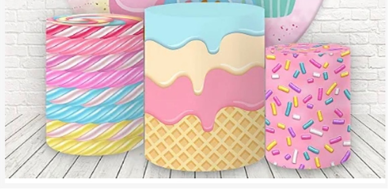 Trio Capas de Cilindros Sublimadas Doces - Selminha Lokfest