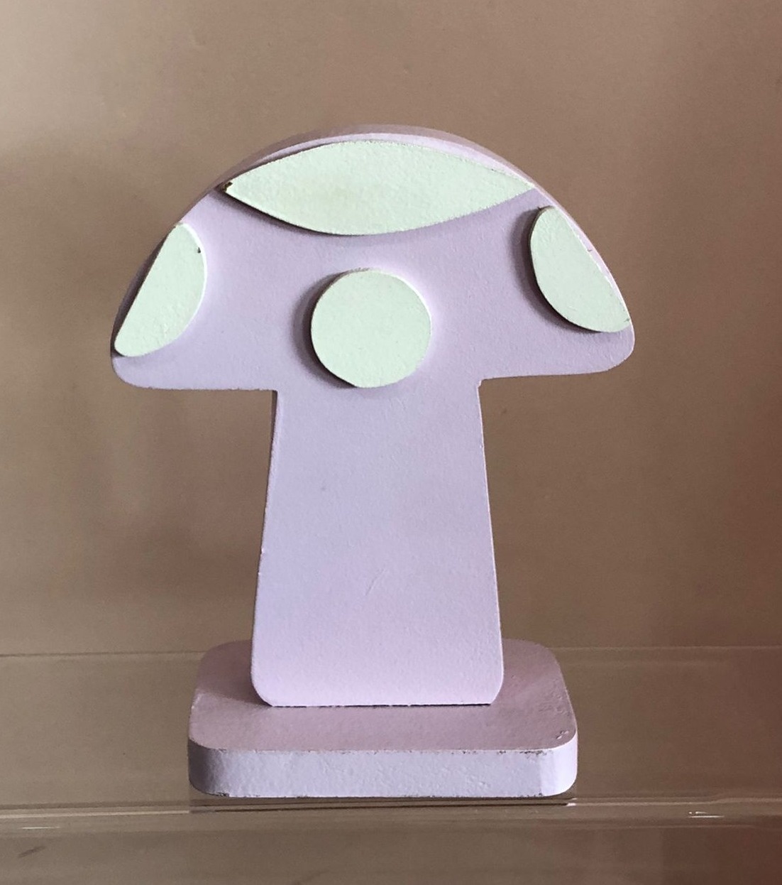Cogumelo Lilás de Mesa Mdf (16Cm) - Selminha Lokfest