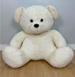 Urso Pelúcia Branco Sentado (Aprox 75Cm de Altura) - imagem 1