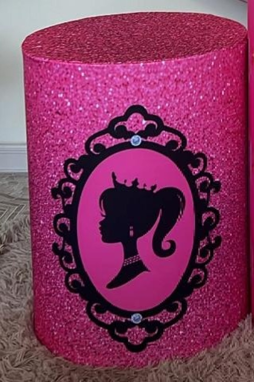 Capa Sublimada Cilindro Médio Barbie 01 - Selminha Lokfest