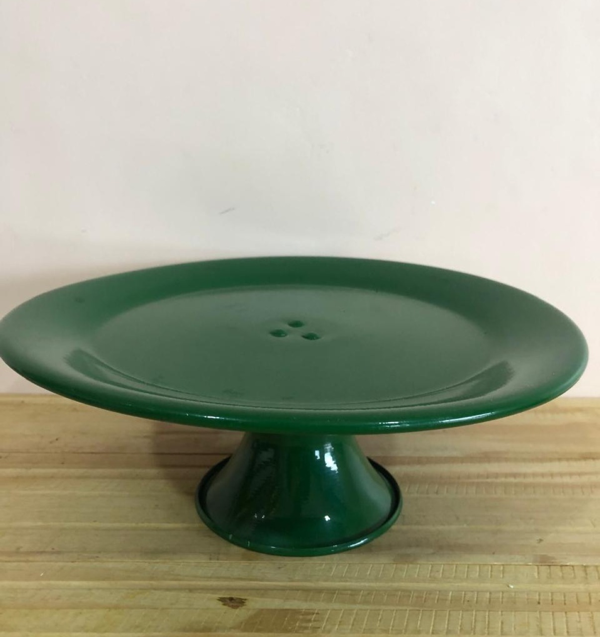 Bandeja Redonda de Alumínio Verde Militar G (27X10) - Selminha Lokfest
