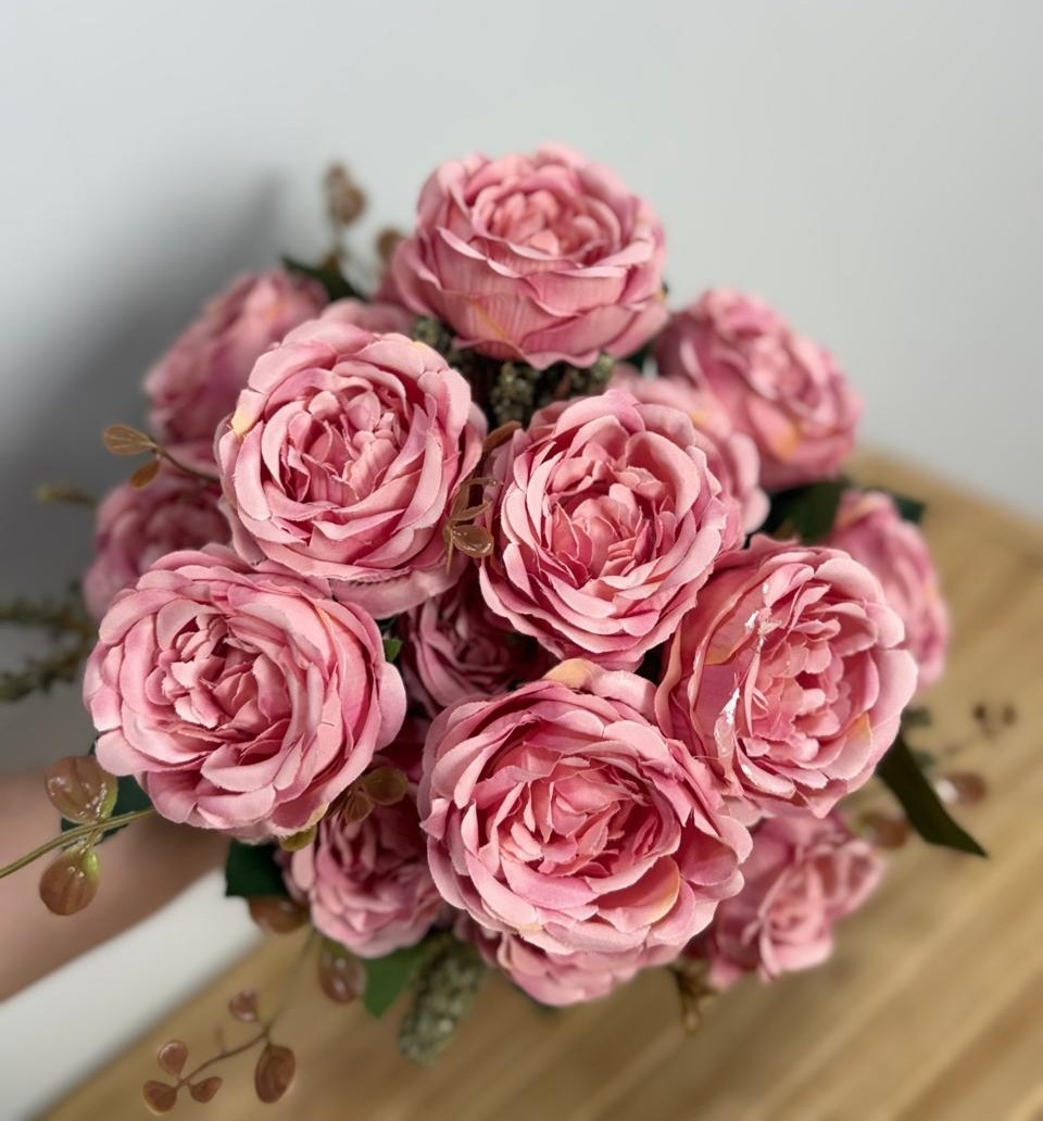Buquê de Flores Rosê - Selminha Lokfest