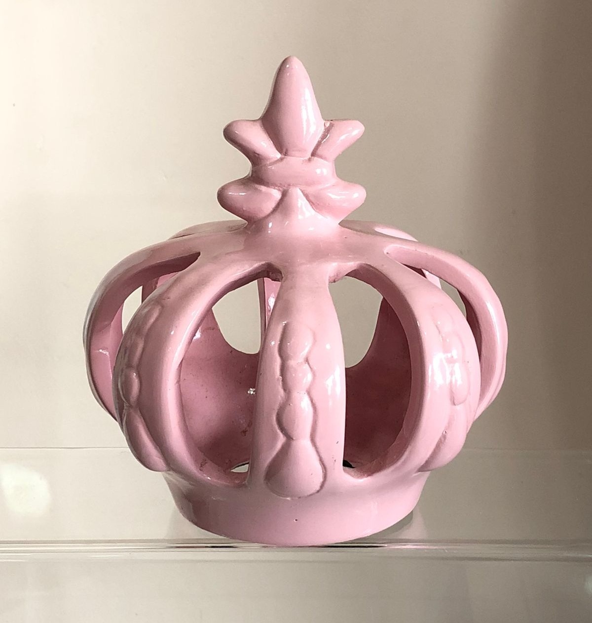 Coroa de Cêramica Rosa - Selminha Lokfest