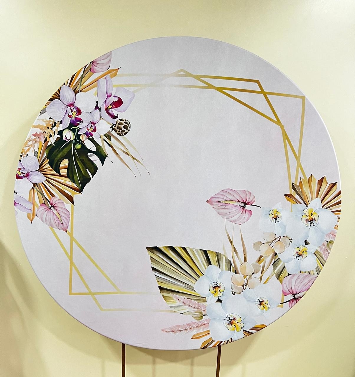 Capa Sublimada Painel Floral Rosa (1,50M) - Selminha Lokfest