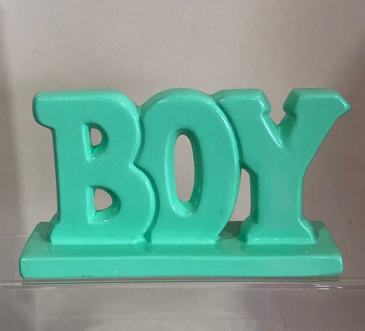 Palavra Boy Verde Cerâmica  - Selminha Lokfest