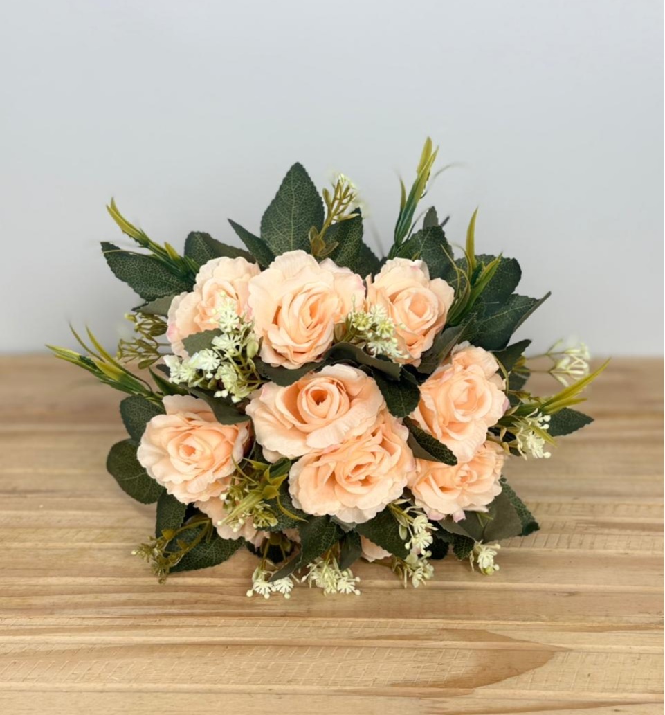 Mini Buquê de Flores (Salmão) - Selminha Lokfest