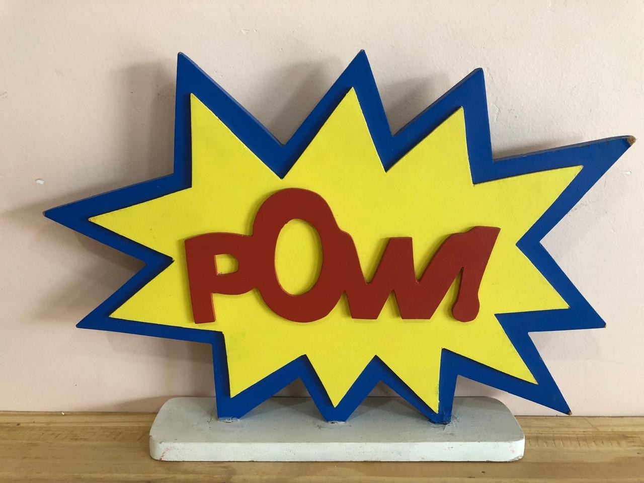 Placa Pow Em Mdf  - Selminha Lokfest