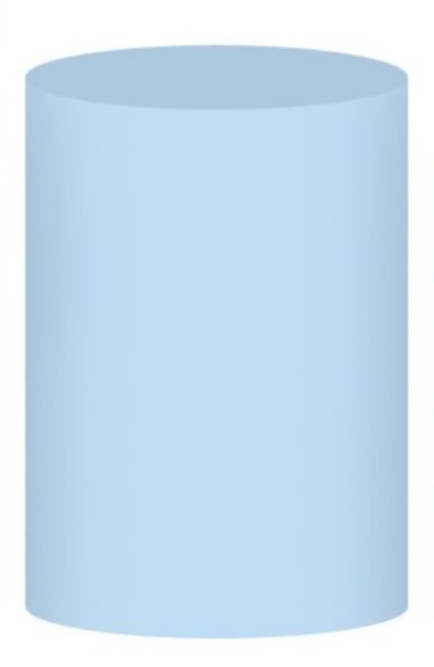 Capa Cilindro Média Azul Bebê - Selminha Lokfest