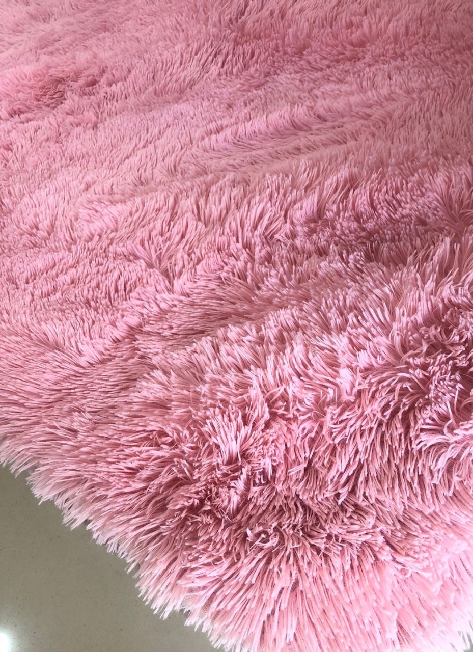 Tapete Felpudo Rosa Bebê (1,00X1,50) - Selminha Lokfest