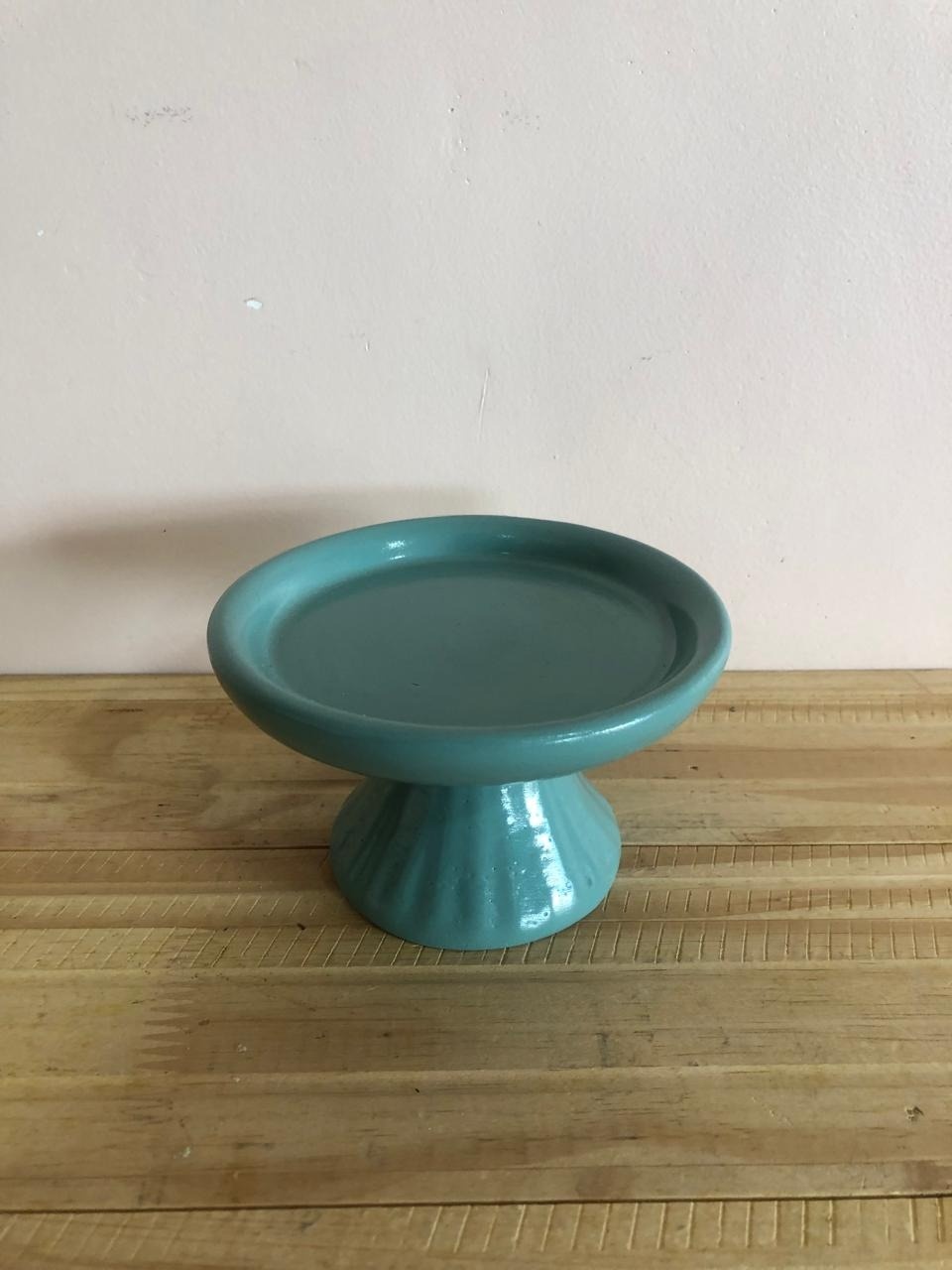 Bandeja Redonda Cerâmica Tiffany Mini (12X7) - Selminha Lokfest