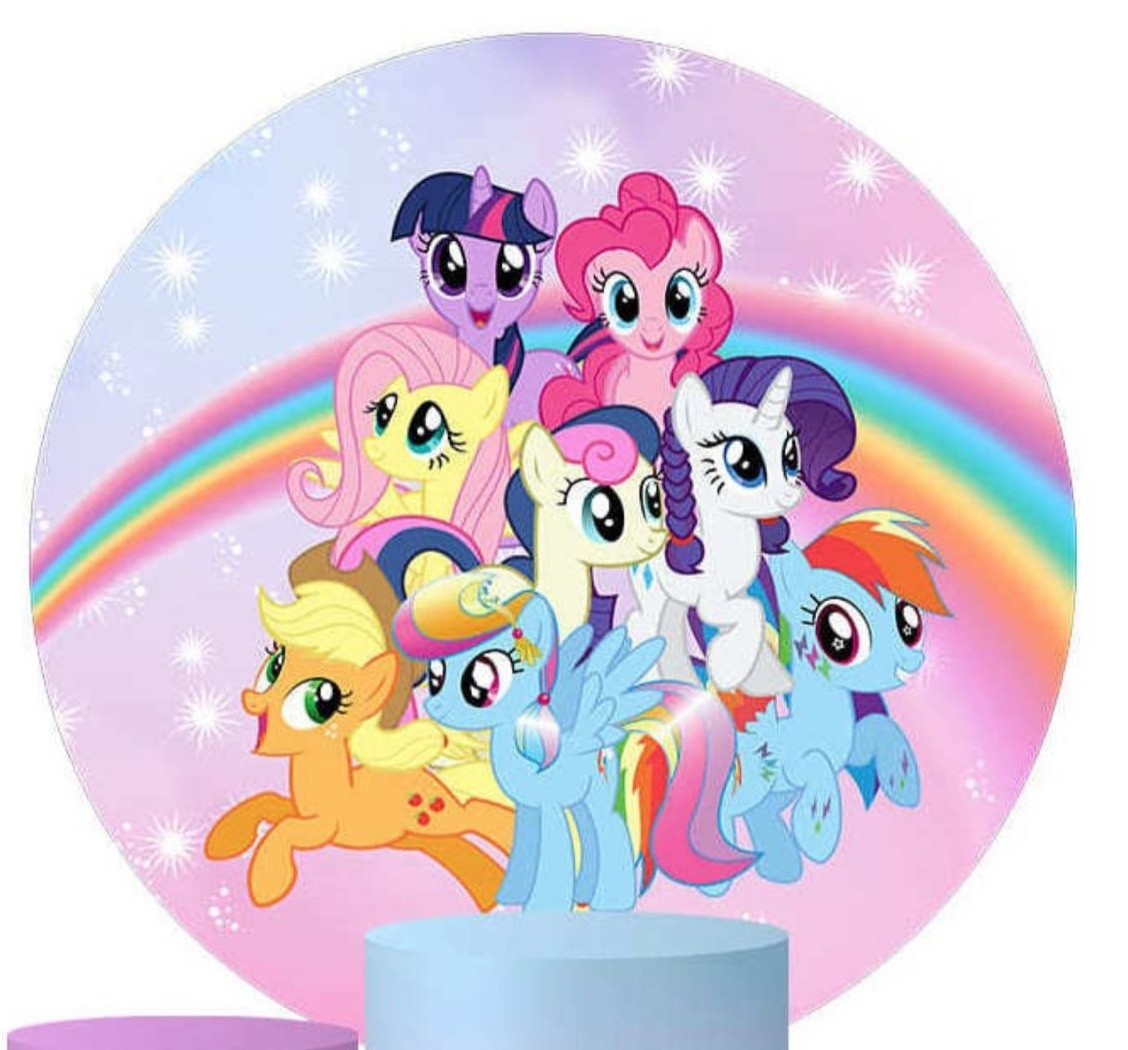 Capa Sublimada Painel My Little Pony (1,50M) - Selminha Lokfest