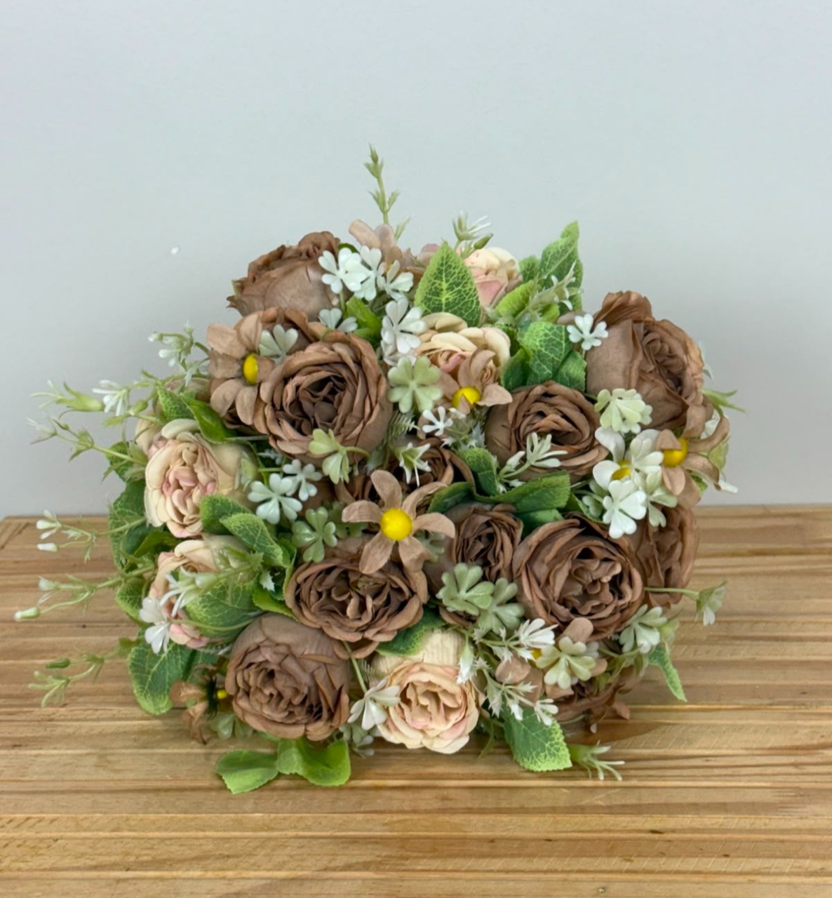 Buquê de Flores Rosa Chá (Creme E Nude) - Selminha Lokfest